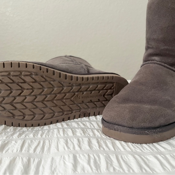 Koolaburra by Ugg Short Gray Suede Boots - Picture 5 of 6